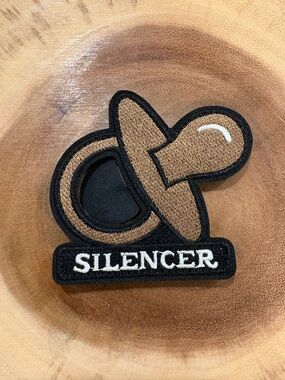 Black and Brown 'Silencer' Embroidered Patch